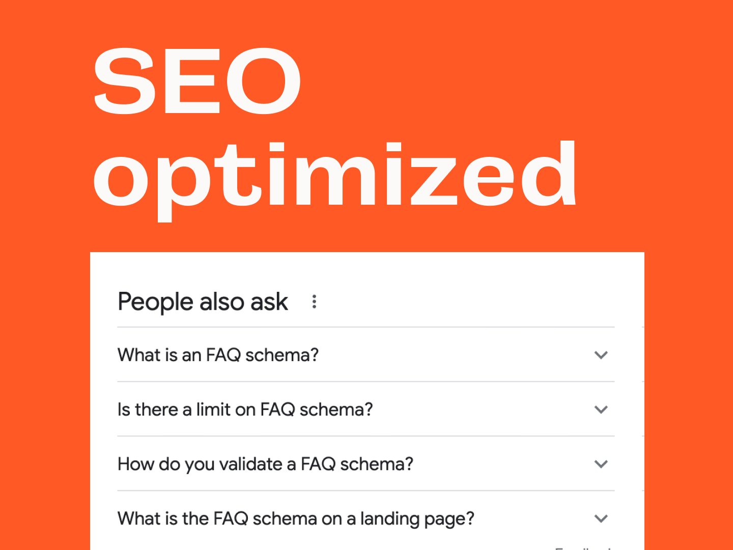 SEO-optimized FAQs with schema markup