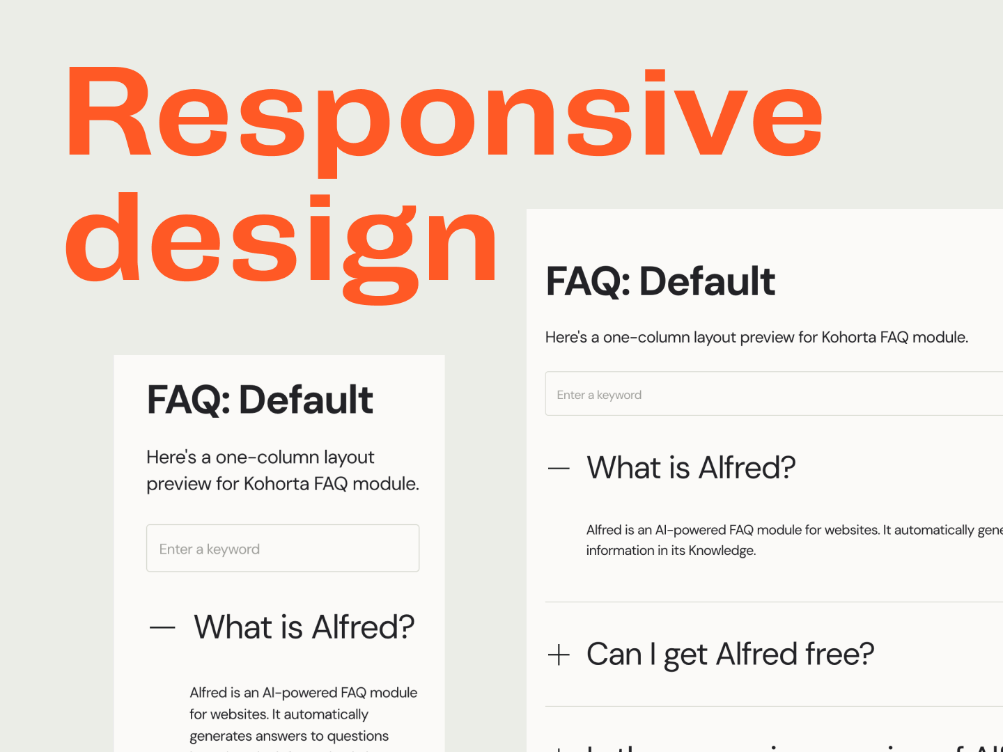 Clean responsive design & smooth animation