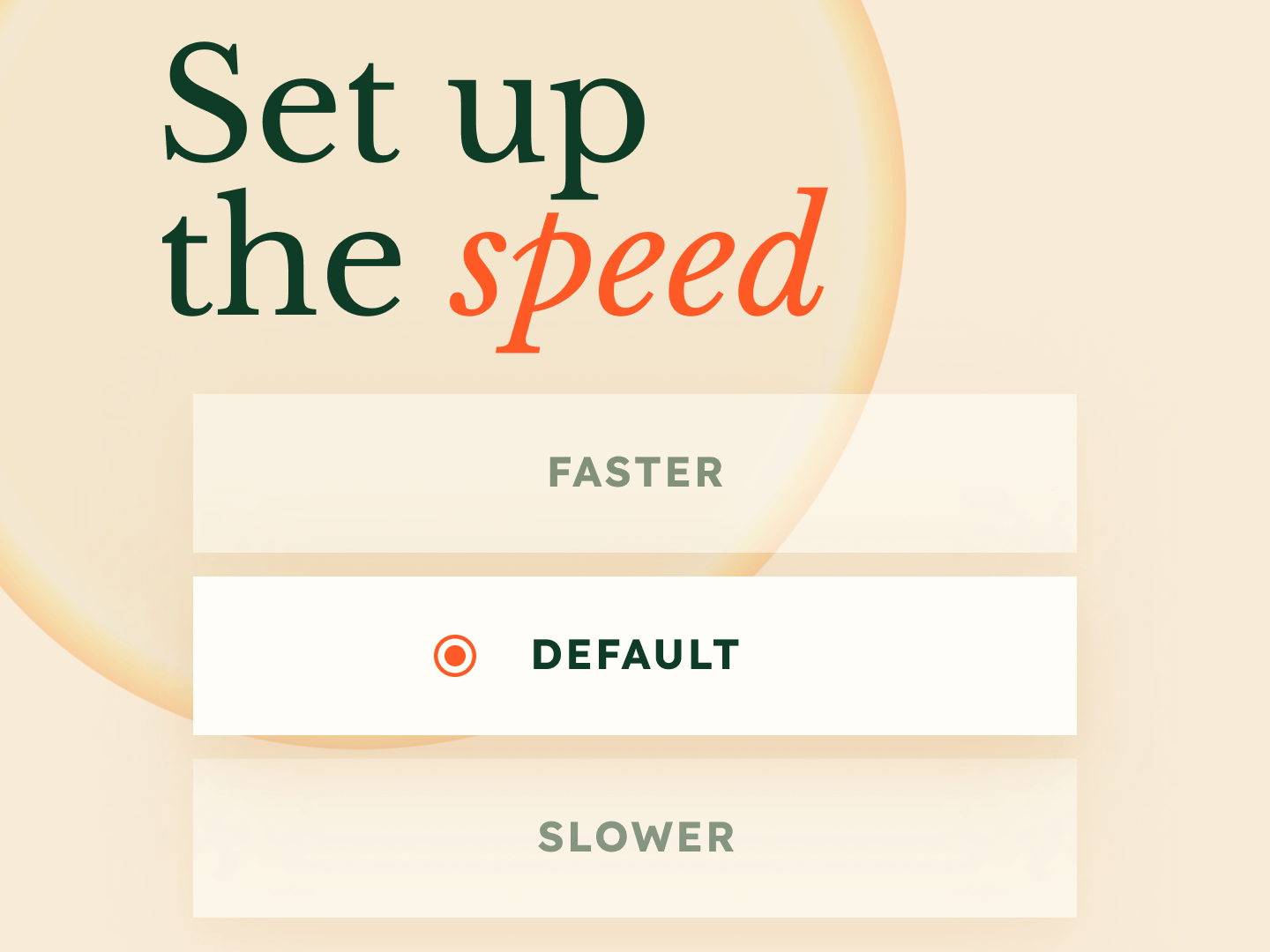 Easily set up animation speed
